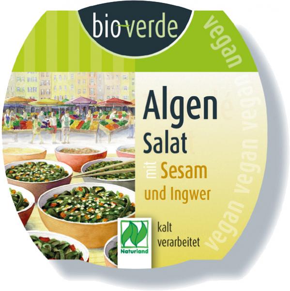Algen Salat - Salade d'algues Sésame Gingembre - Bioverde 100gr