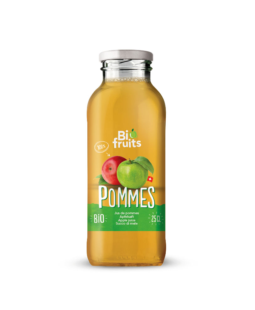 Jus de pomme - Biofruits 25cl verre