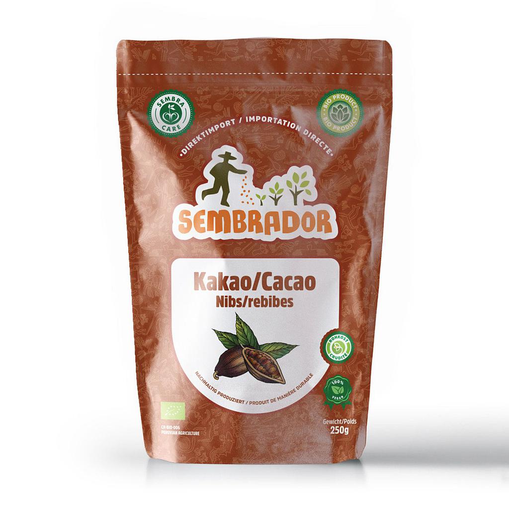 Pépites de cacao, Nibs - Sembrador - PE - 250 gr