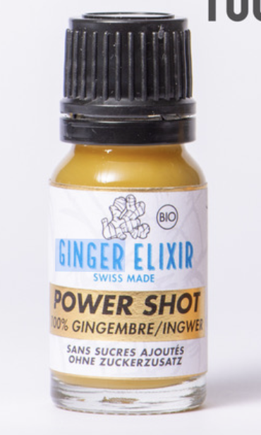 Power shot Ginger Elixir - 100% jus de gingembre bio (10 ml)